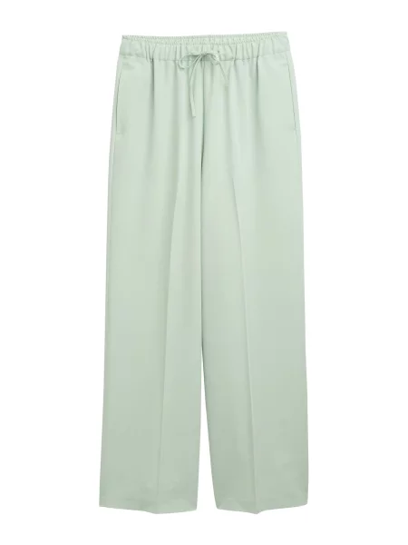 TOM TAILOR DENIM Pantaloni cu dungă mentă verde