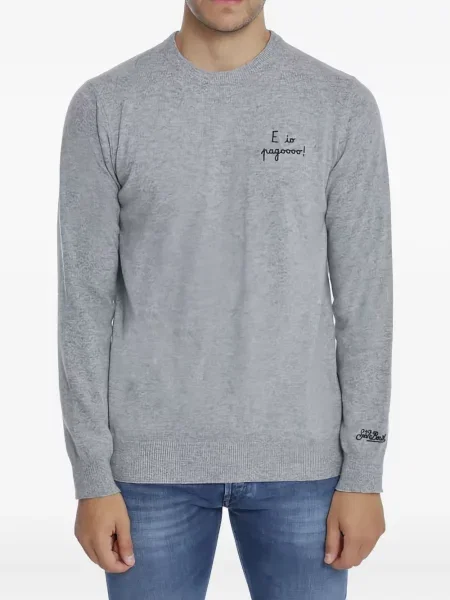 Hanorac Mc2 Saint Barth cu broderie gri