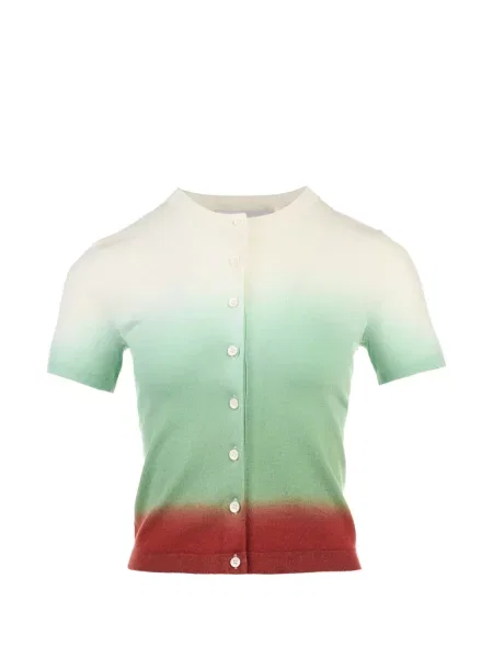 Scurt cardigan 3.1 Phillip Lim cu gradient verde