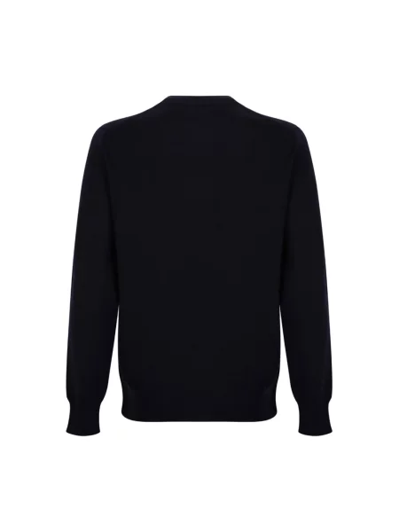 Sweter Alexander Mcqueen wełniany z logo niebieski