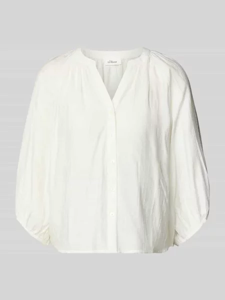 Bluzka z długim rękawem o kroju relaxed fit z mieszanki S.oliver Red Label