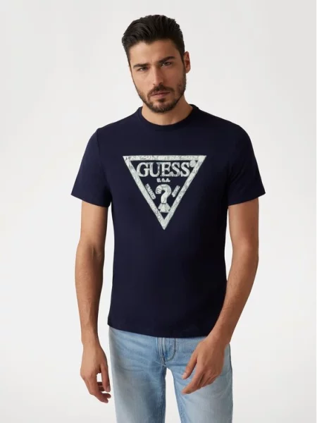 Классическая футболка Guess синяя