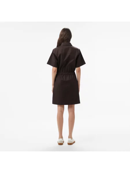 Lacoste Sukienka Z Krótkim Rękawem Classic Fit brązowa