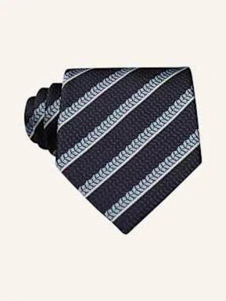 Zegna Krawat blau biały
