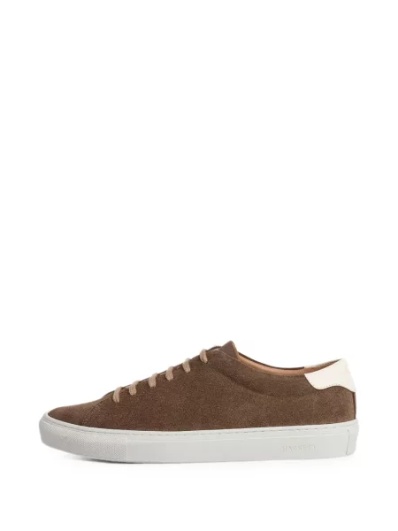 Sneakerși Hackett London din piele de căprioară maro