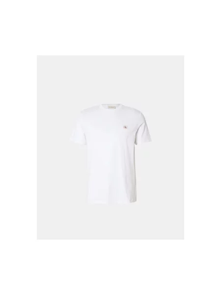 Calvin Klein Jeans Majica pijeska / krvavo crvena bijela