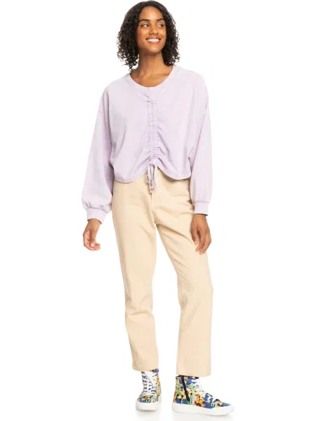 Hanorac din fleece Roxy alb