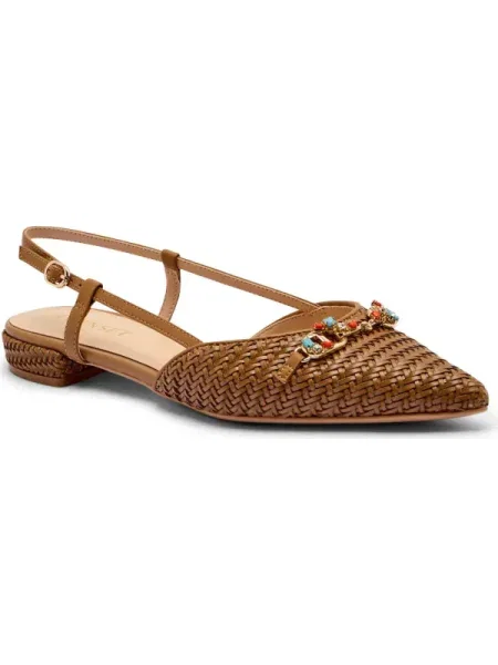 Twinset balerina nyitott barna