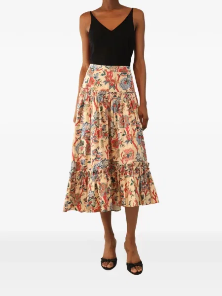 Fustă midi Cara Cara cu model floral cu imagine