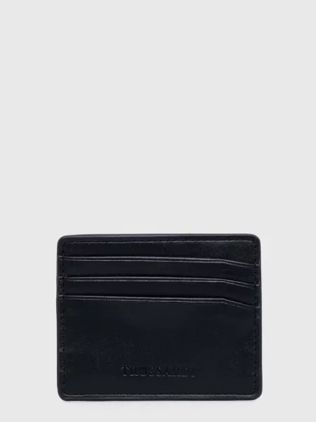 Годинник і чохол для карт Trussardi чорний