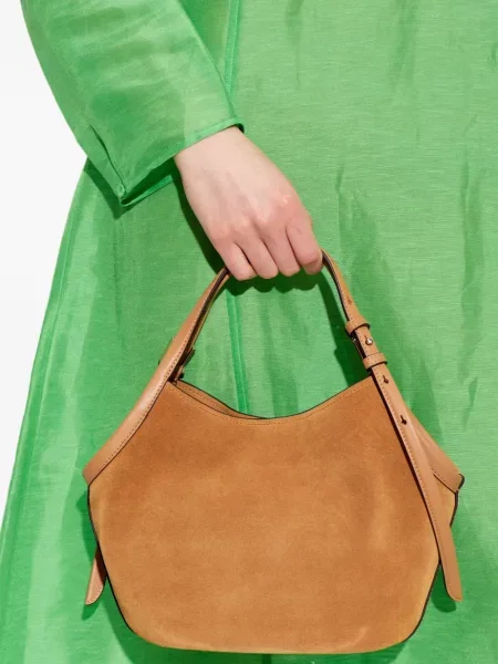 Geantă shopper Kate Spade din piele de căprioară maro