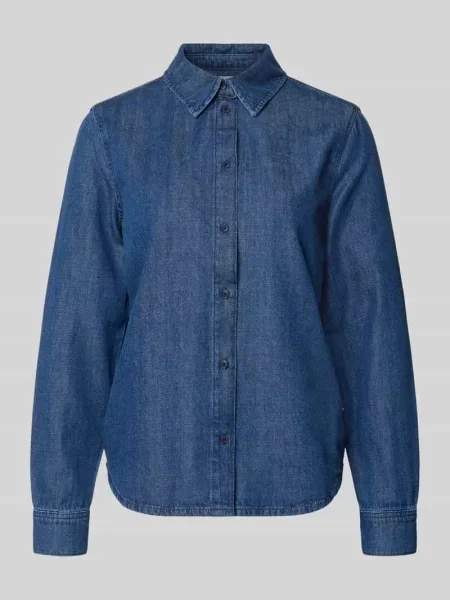Koszula jeansowa o kroju regular fit z mieszanki bawełny i lyocellu model AURELAA' Armedangels niebieska