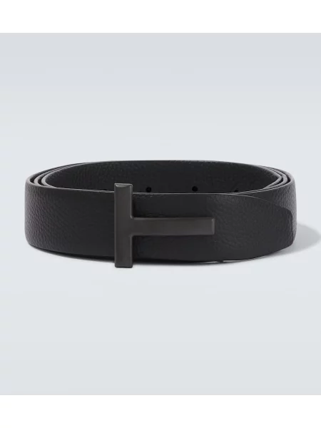 Cu centură curea Tom Ford din piele negru