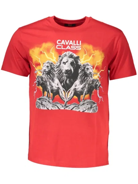 Tricou Cavalli Class scurt roșu