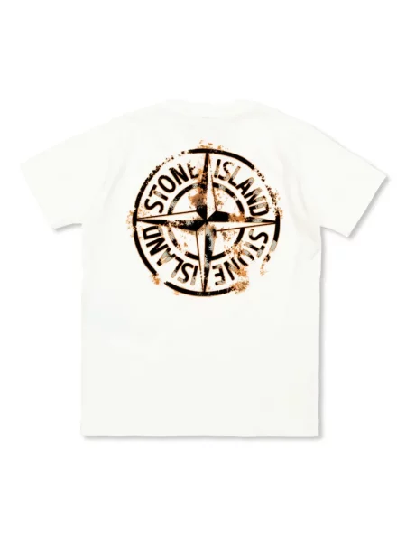 Koszulka dziecięca Stone Island biała