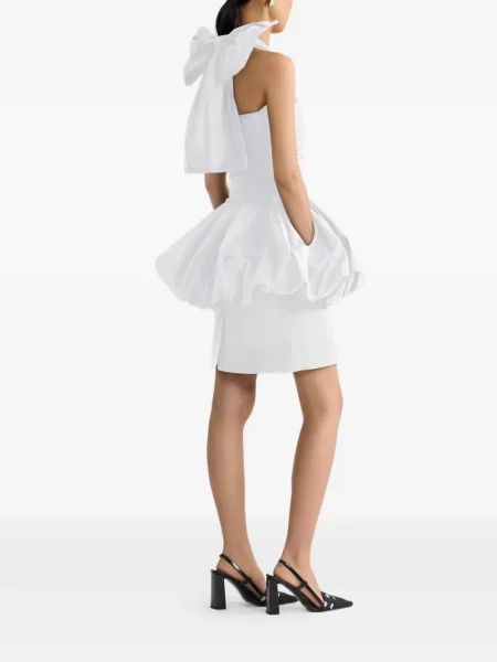 Rochie mini Patou cu gât halter de costum mini alb