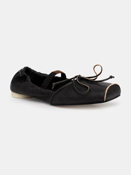 Maison Margiela balerini din piele negru