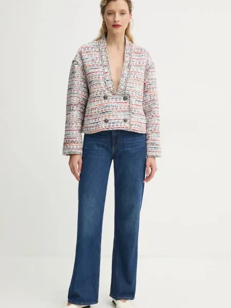 Піджак MUNTHE FLINT двобортний візерунок білий