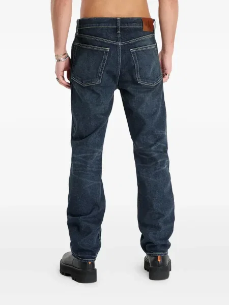 Blugi Calvin Klein cu 5 buzunare albastru