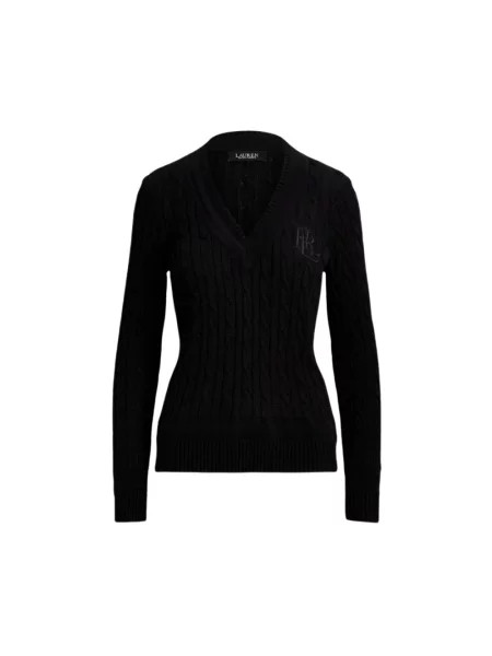 Sweter Ralph Lauren z długim rękawem czarny