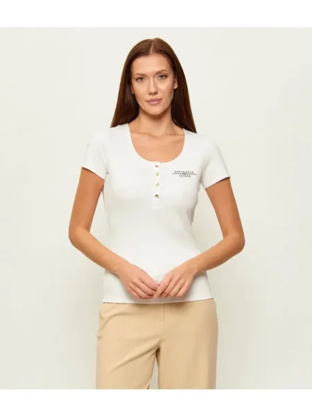 GUESS Bluză SERAFINO GUESS X NORTH SAILS alb