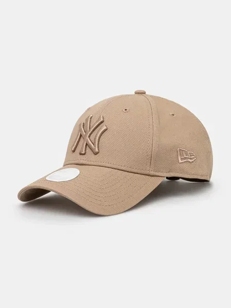 New Era șapcă de baseball din LEAGUE ESSENTIAL NEW YORK YANKEES maro neted bej
