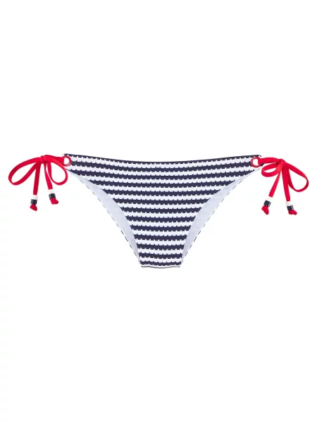 S.Oliver Slip costum de baie negru alb