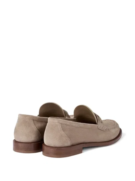 Pantofi loafer Brunello Cucinelli din piele de căprioară