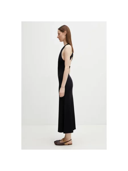 Dzianinowa sukienka Maison Kitsune czarna