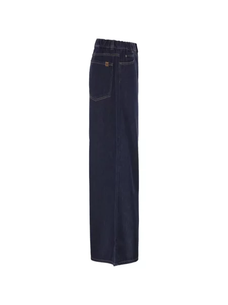 Blugi cu picior larg Weekend Max Mara albastru