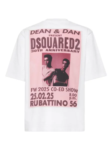 Tricou Dsquared2 cu imagine alb