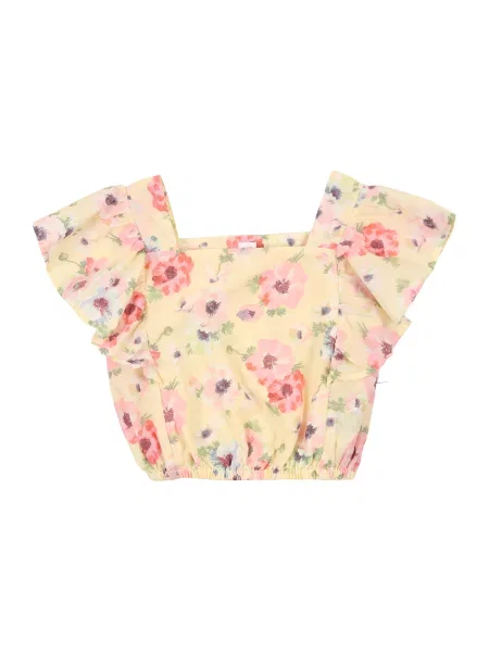 GAP Bluza svijetložuta rosé / svijetlocrvena zelena