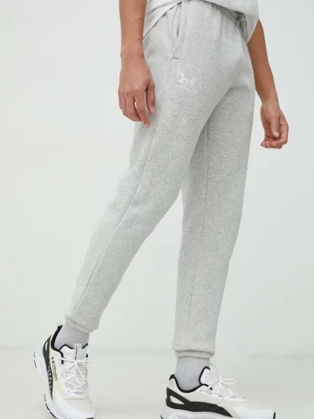 Tepláky Under Armour hladké šedá