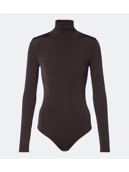 Body Wolford din jerseu maro