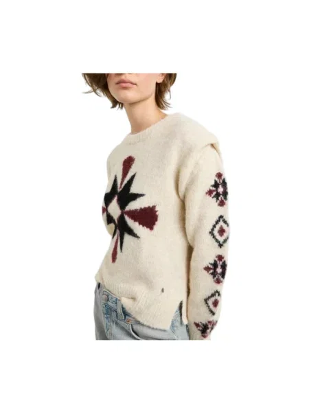 Sweter Pepe Jeans wełniany beżowy