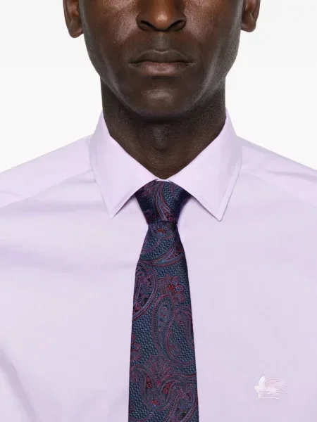 Cămașă Etro cu broderie violet
