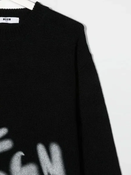 Sweter dziecięcy Msgm czarny