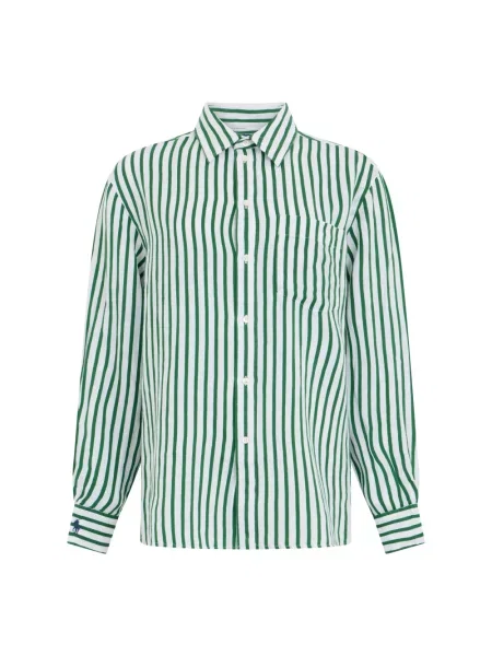 Koszula Polo Ralph Lauren w paski z paskiem zielona