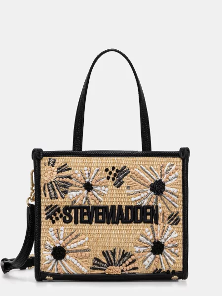 Steve Madden geantă crossbody pentru femei împletită Bdecor-B bej