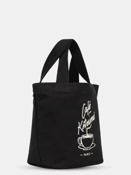 Τσάντα Café Kitsuné Coffee Cup Mini Tote μαύρο