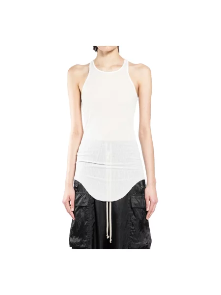 Top Rick Owens bez rękawów biały