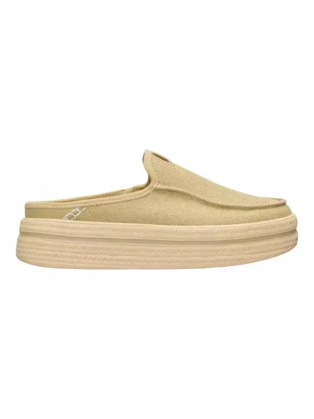 HeyDude Mokasyny Austin Lift Espadrille Woven beżowe