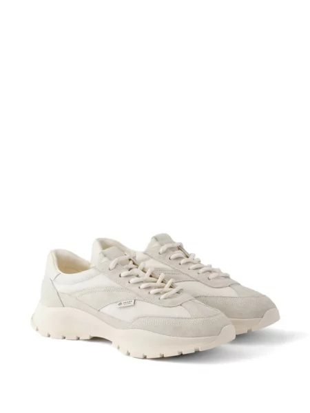 Sneakerși Prada din piele de căprioară