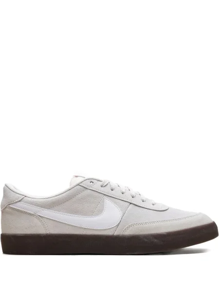 Sneakerși Nike Air Force 1 alergare din piele de căprioară cu bretele gri