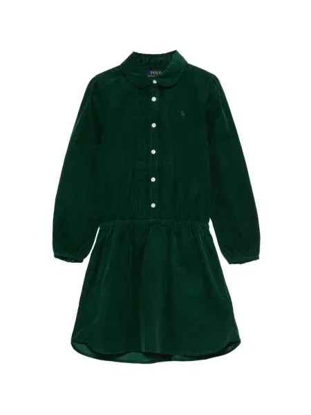 Sukienka dziecięca Polo Ralph Lauren zielona