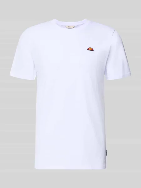 T-shirt z przeszyciem z logo model CASSICA' Ellesse biała