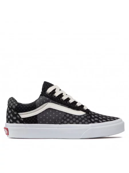 Sneakersy Vans Old Skool z nadrukiem niebieskie