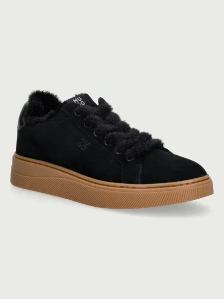 HUGO Lyzz sneakers pentru femei din piele întoarsă negru