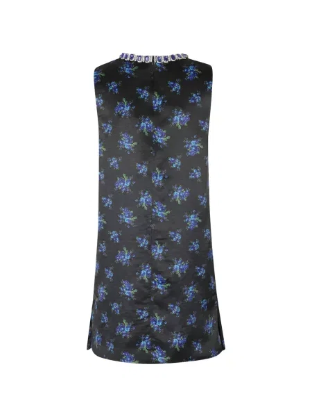 Rochie mini Essentiel Antwerp cu model floral cu imagine negru