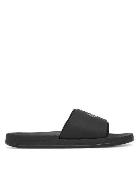 Calvin Klein Šľapky Ess Slide Rubber Neoprene čierna